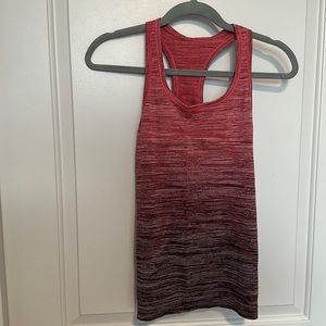 Red Multicolor Lululemon Swiftly Tech Tank Top